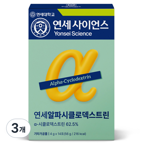 연세생활건강 알파시클로덱스트린 알파CD 14p, 56g, 3개