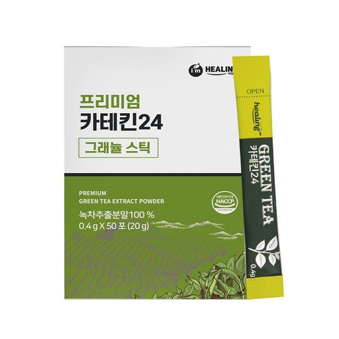 주식회사힐링 프리미엄 카테킨24 그래뉼스틱, 400mg, 50개입, 1개