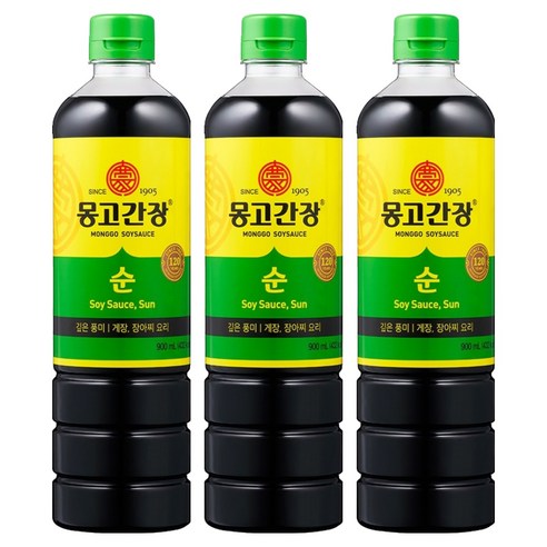몽고간장 순간장, 900ml, 3개