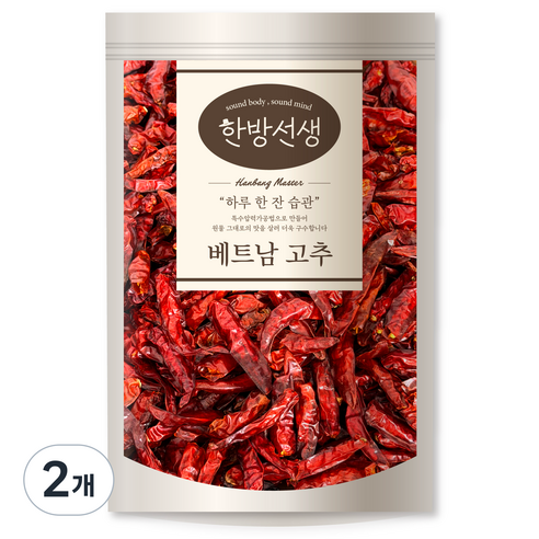 한방선생 베트남 건고추, 2개, 200g