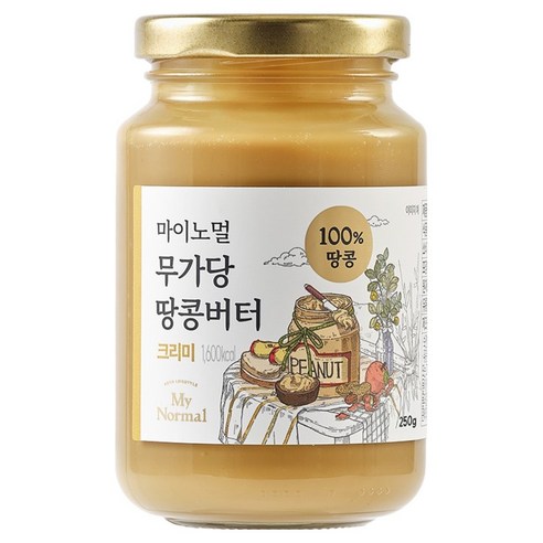 마이노멀 무가당 땅콩버터 100% 크리미