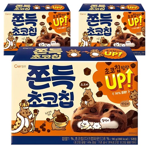 청우식품 쫀득 초코칩 쿠키