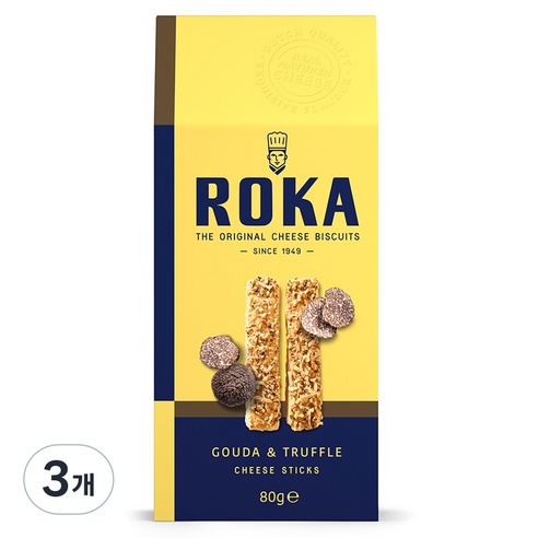 ROKA 고다 치즈 스틱 트러플, 80g, 3개