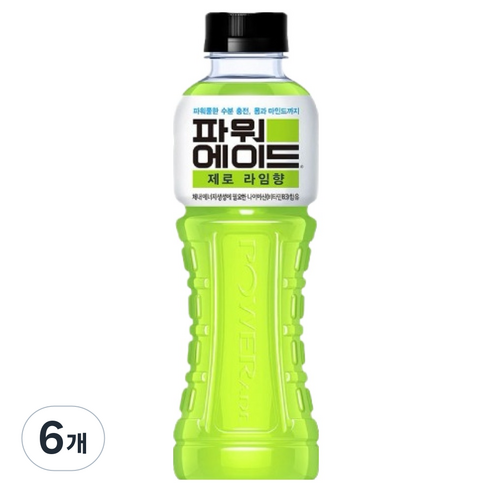 파워에이드 제로 라임향, 600ml, 6개