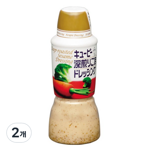 큐피 참깨드레싱, 380ml, 2개