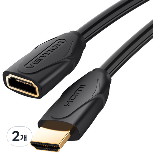 벤션 4K HDMI 연장 케이블, 2개, 0.5m