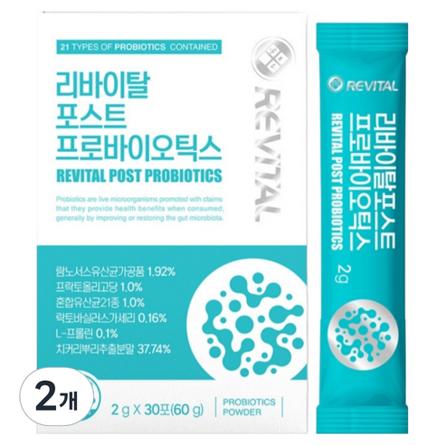 메디콕 리바이탈 포스트 프로바이오틱스 30p, 60g, 2개