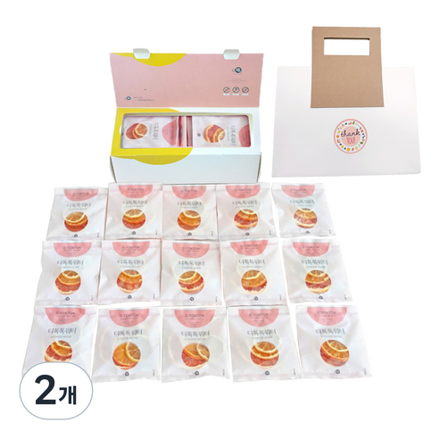 디톡톡 워터 오레라 건조과일 차 + 크라프트 손잡이 쇼핑백