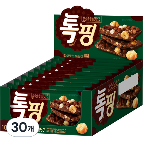 오리온 톡핑 헤이즐넛&그래놀라