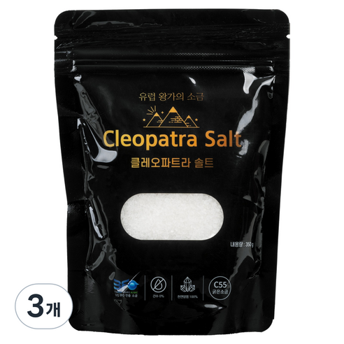 클레오파트라솔트 굵은소금, 3개, 350g