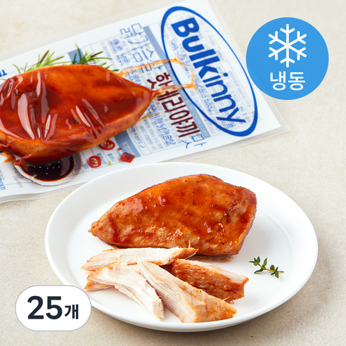 [로켓프레시] 벌키니 닭가슴살 핫데리야끼맛 (냉동), 100g, 1개입, 25개