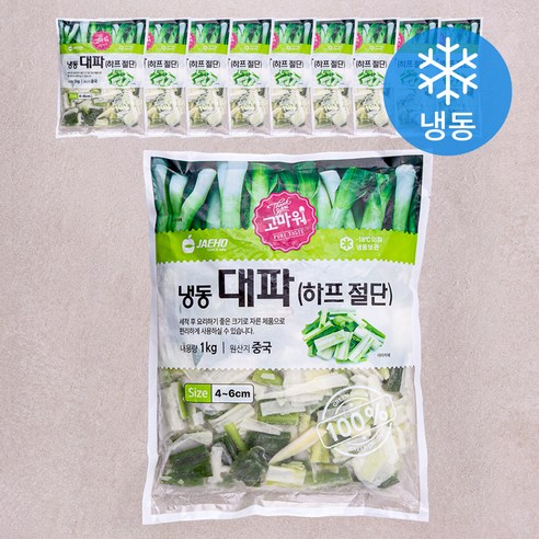 [로켓프레시] 고마워 재호 대파 하프 절단 4~6cm (냉동)