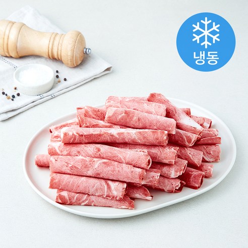 [로켓프레시] 미국산 돼지볼살 돌돌말이 (냉동)