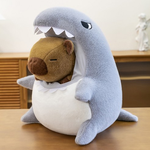 카피바라 인형, 40cm, 상어, 1개
