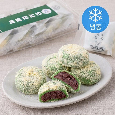 [로켓프레시] 청사초롱 모시 찹쌀떡 (냉동), 60g, 5개입, 1개