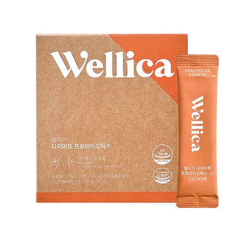 웰리카 다이어트 프로바이오틱스 30p, 90g, 1개