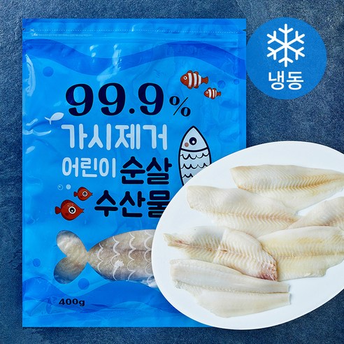 [로켓프레시] 가시제거 어린이 순살 가자미 (냉동)