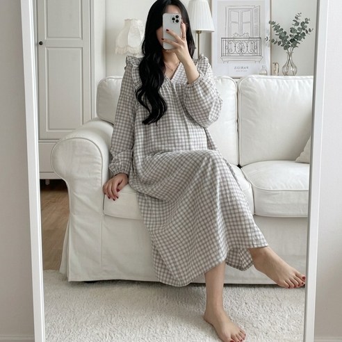 미야미 44 120 빅사이즈 만삭가능 임산부 롱원피스 임부복 추천 출산 선물 임신 임부