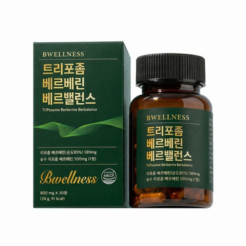 비웰니스 리포좀 베르베린 1정당 순수함량 500MG 베르밸런스