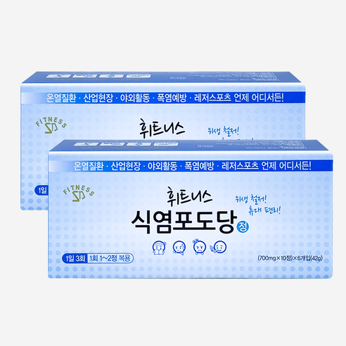 휘트니스 식염 포도당 총120정 60정 X 2박스