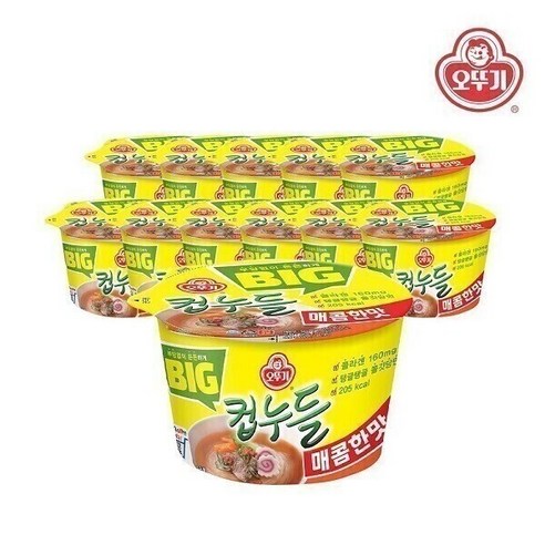데일즈기획 오뚜기 빅컵누들  매콤한맛 61g