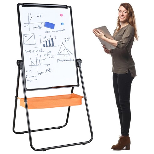 BONJOUR 접이식화이트보드 붙이는화이트보드 붙이는자석화이트보드,회전할 수 있으며, 양면이 모두 화이트보드이다