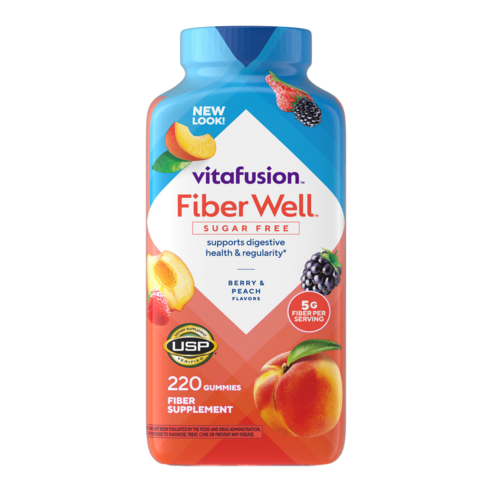 비타퓨전 파이버 웰 슈가프리 식이섬유 구미 Vitafusion Fiber Well