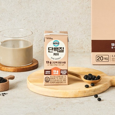 HY(한국야쿠르트) 잇츠온 케어온 단백질케어 195ml x 20개입 1개