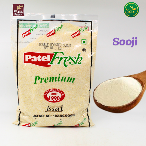Premium Sooji Double Roasted Indian 프리미엄 수지 더블 로스티드 인도산 수지