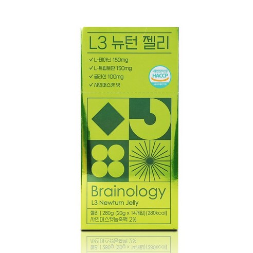 기질 젤리 L3 뉴턴 젤리 1box(14개입), 아이들이 좋아하는 샤인머스캣맛, 아이들의 스트레스 케어를 위해