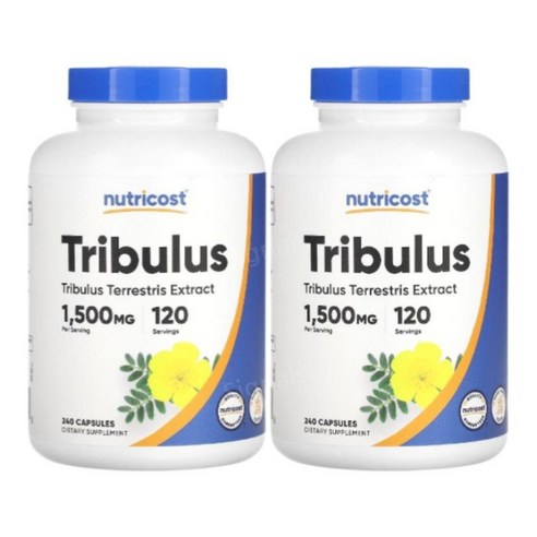 뉴트리코스트 트리뷸러스 트리블러스 1500mg 240캡슐 2개 남가새추출물 Tribulus