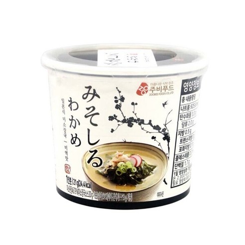 주비푸드 미소장국 미역맛 컵국 1box (21g x 24개)