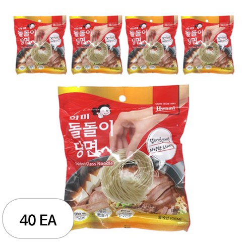 화미 돌돌이 당면, 40개, 60g