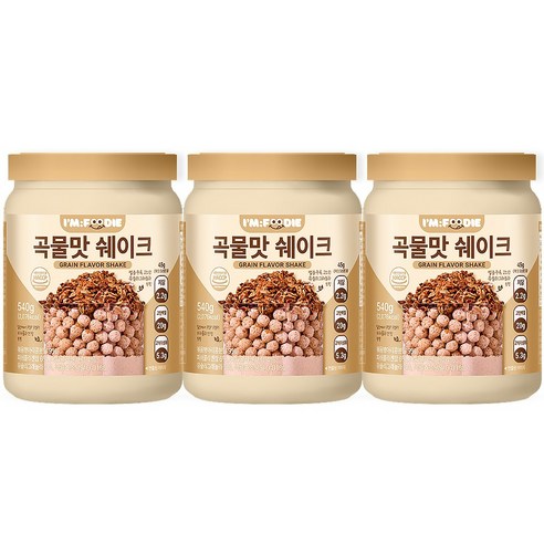 아임푸디 맛있는 곡물맛 단백질 쉐이크 고단백 저당 프로틴 단백질보충제