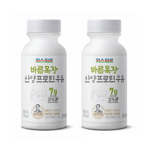 파스퇴르 바른목장 산양프로틴 우유, 180ml, 10개
