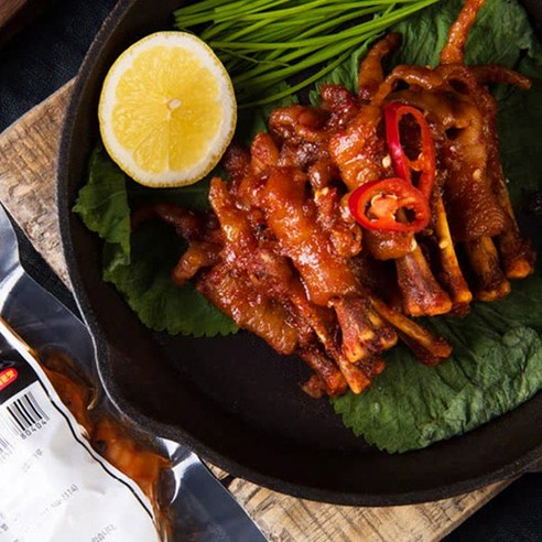 다솔푸드 다솔 직화구이 꽃(튤립형)닭발(250g) 숙성양념 불맛 닭목살 야식 혼술 혼밥 안주