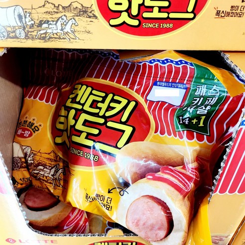 롯데 켄터키 핫도그 아이스박스포장, 1개, 1.05kg