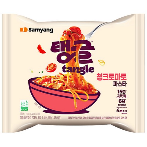 tangle 청크토마토 파스타 105g, 16개