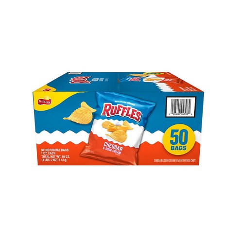 러플스 체다 & 사우어 크림 포테이토 칩 50개입