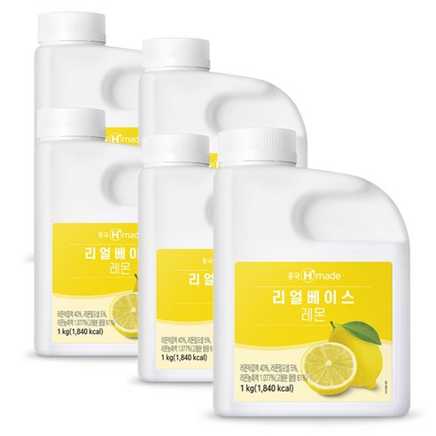 흥국에프앤비 맘스리얼베이스 레몬 1kg 2개 아이스박스포장