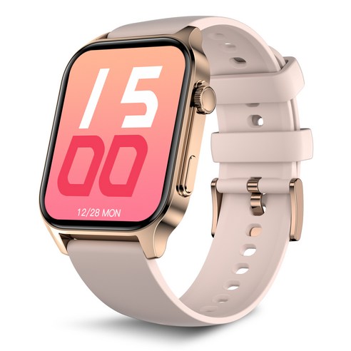 WAPIK 1.91인치 웨어러블 블루투스 스마트워치 X5S 통화 수신 알림 GPS 운동, 골드, 4.8cm, GPS + 블루투스