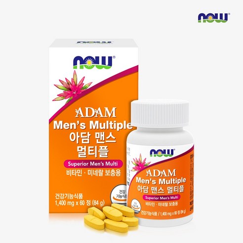 나우푸드 아담 맨스 멀티비타민 60정 2개월분, 60정, 1개
