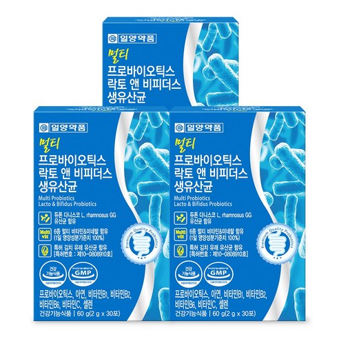 일양약품 멀티 프로바이오틱스 락토 앤 비피더스 L 람노서스 GG 생유산균 30p