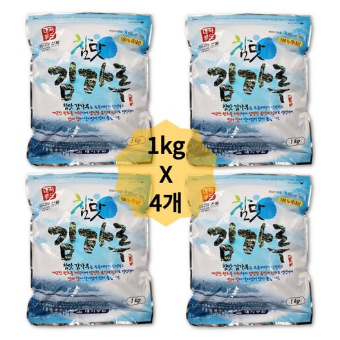 대지푸드 국산 참맛 김가루 업소용 맛김가루 가루김, 4개, 1kg
