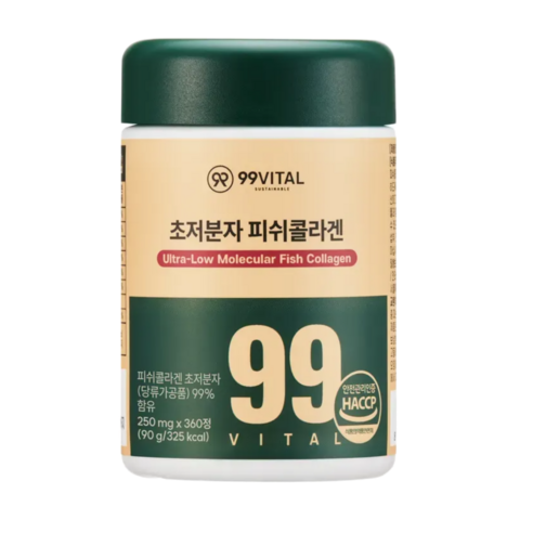 99바이탈 초저분자 피쉬콜라겐, 1개, 360정