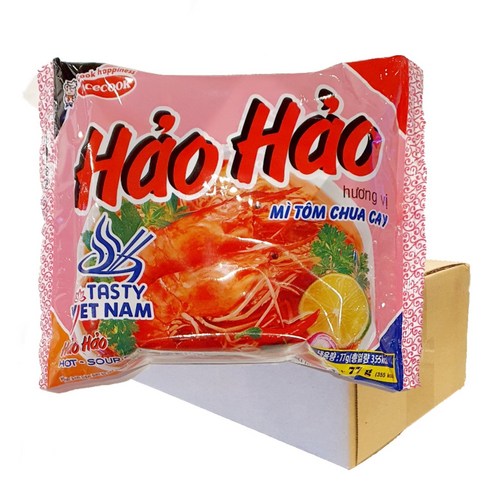 베트남 하오하오 라면 미톰 새우맛 HAO HAO MI TOM CHUA CAY