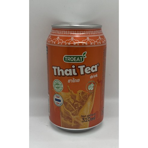 태국 트로잇타이티 드링크밀크티 TROEAT THAITEADRIN 310ml 6개