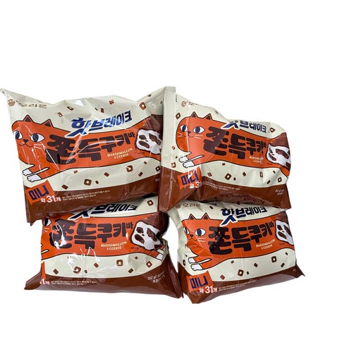 오리온 핫브레이크 쫀득쿠키바, 4개, 352g