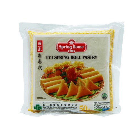 50장 냉동 스프링홈 6인치 400g x 150mm 춘권피 tig*672sl