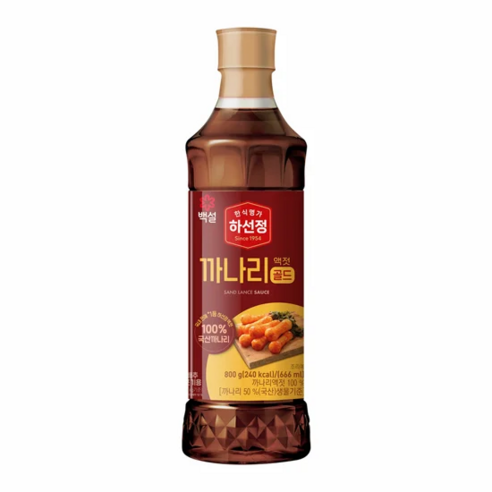 하선정 서해안 까나리액젓, 800g, 2개